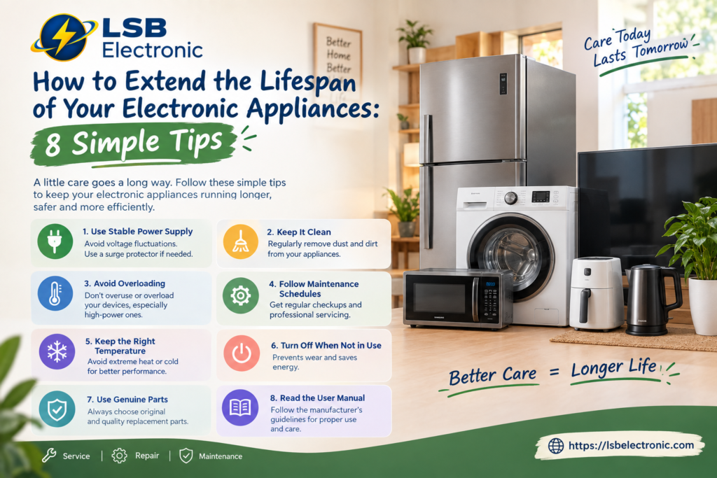 "How to Extend the Lifespan of Your Electronic Appliances" chatgpt image sep 26, 2026, 01 04 13 pm